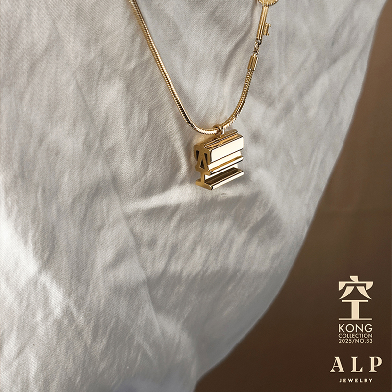 ALPJEWELRY空系列复古几何项链
