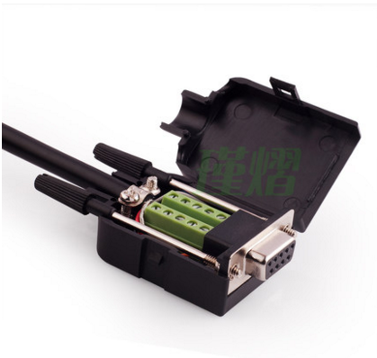 免焊接串口头db9公头母头 9针免焊串口头 COM口 RS232免焊接头