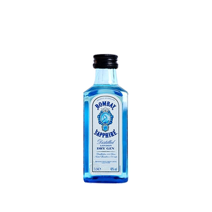 Bombay孟买蓝宝石金酒50ML金汤力伴手礼小酒版收藏鸡尾基酒玻璃瓶