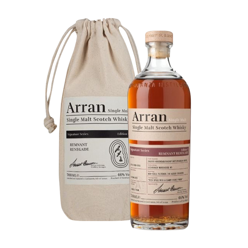 Arran艾伦签名系列余烬的新生单一麦芽苏格兰威士忌英国洋酒700ml