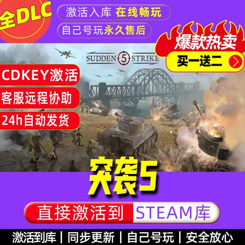 突袭5 steam激活码全dlc电脑单机游戏全球区cdkey