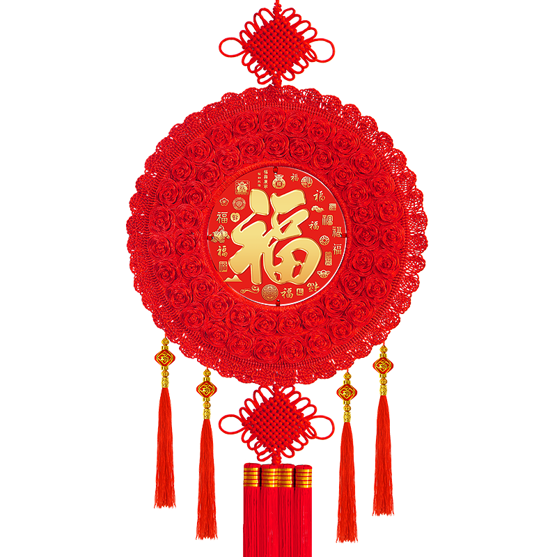 新款双面中国结挂件客厅大号