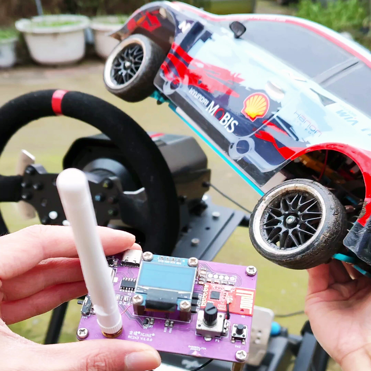 赛车模拟器驾驶RC遥控器A3带接收机