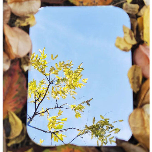 高清软镜子不规则桌面镜片户外拍摄无框装饰通用创意简约圆角款