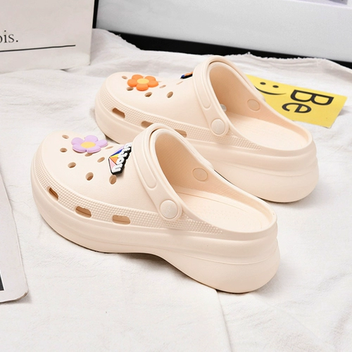 Летние высокие нескользящие сандалии на платформе, пляжная пляжная обувь, мягкая подошва