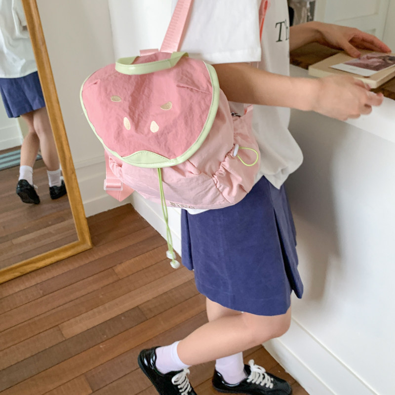 学院风双肩包包女士2025新款春夏短途旅行小背包可爱百搭通勤书包