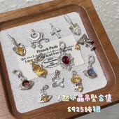 S925纯银天然水晶吊坠项链轻奢小众高级感金铲铲锁骨链配饰