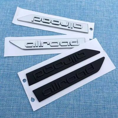 奥A4A6A3叶子板侧标allroad贴