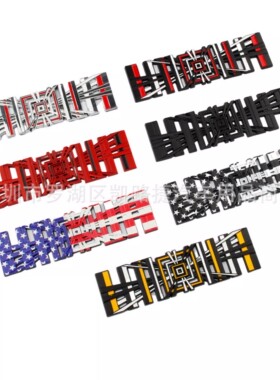 适用于特斯拉Model3/Y/S/X金属后尾标车标贴PLAID改装3D立体装饰