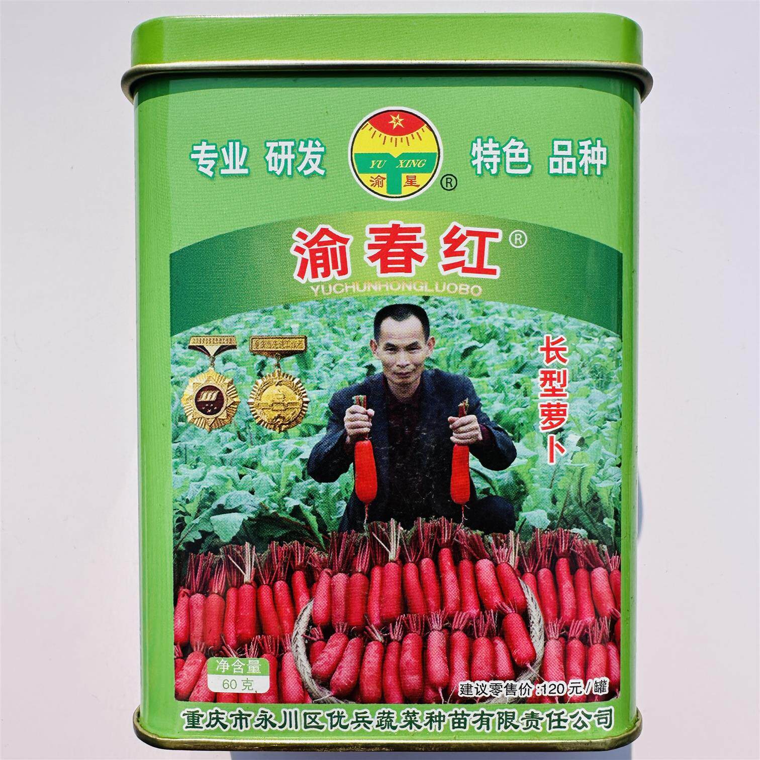 渝春红皮红心萝卜种子高产抗病秋季四季播蔬菜萝卜水果萝卜种子籽
