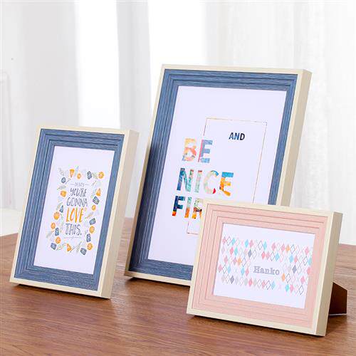 相片打印加8寸木制简约相框摆台创意高级感纪念相框摆件八寸ins风