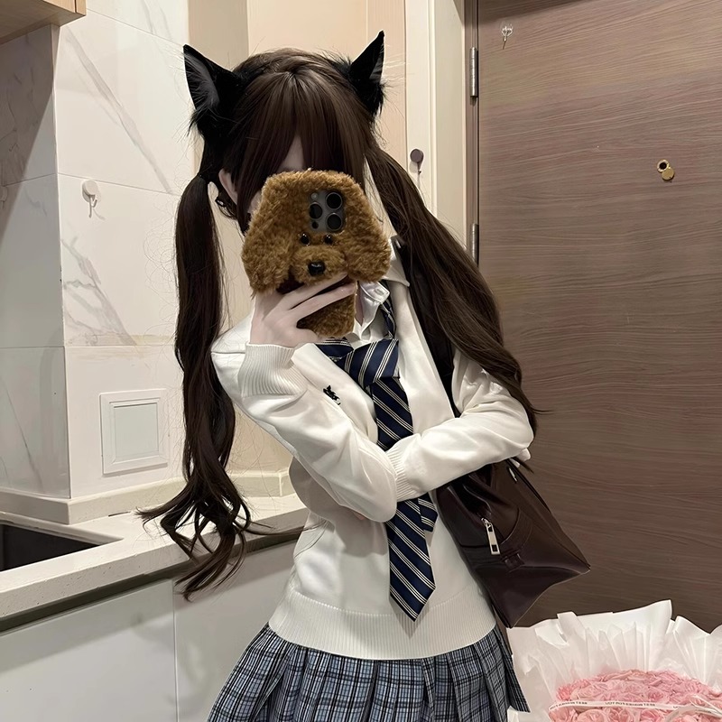 假发女长发甜美网红少萝lolita双马尾长卷发齐刘海jk自然全头套式