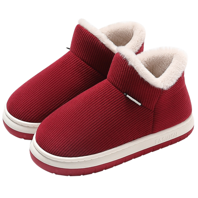 防滑棉拖鞋女士包跟冬季室内