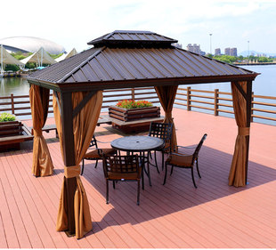 双顶豪华遮阳棚 镀锌棚 庭院别墅休闲棚 汽车雨棚罗马帐篷欧式棚