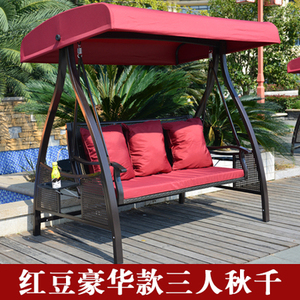 户外秋千吊椅阳台秋千摇椅藤椅吊篮吊床室内摇篮椅双人铁艺秋千椅