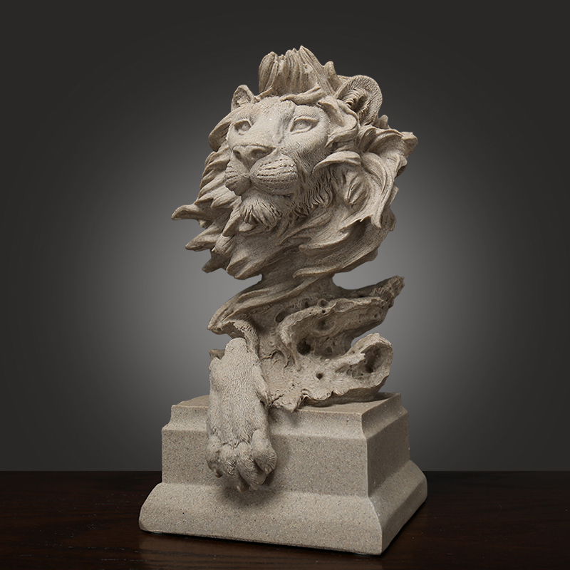 Nordic style Simple Lion Creative Animal Animal Display Home Decoration Living Room Porch Study Room Desktop Designment