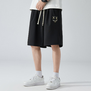 抽绳中裤 280斤可穿大码 加肥加大胖子肥佬运动宽松五分裤 短裤 男装