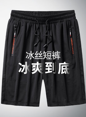 280斤可穿男短裤冰丝速干网眼