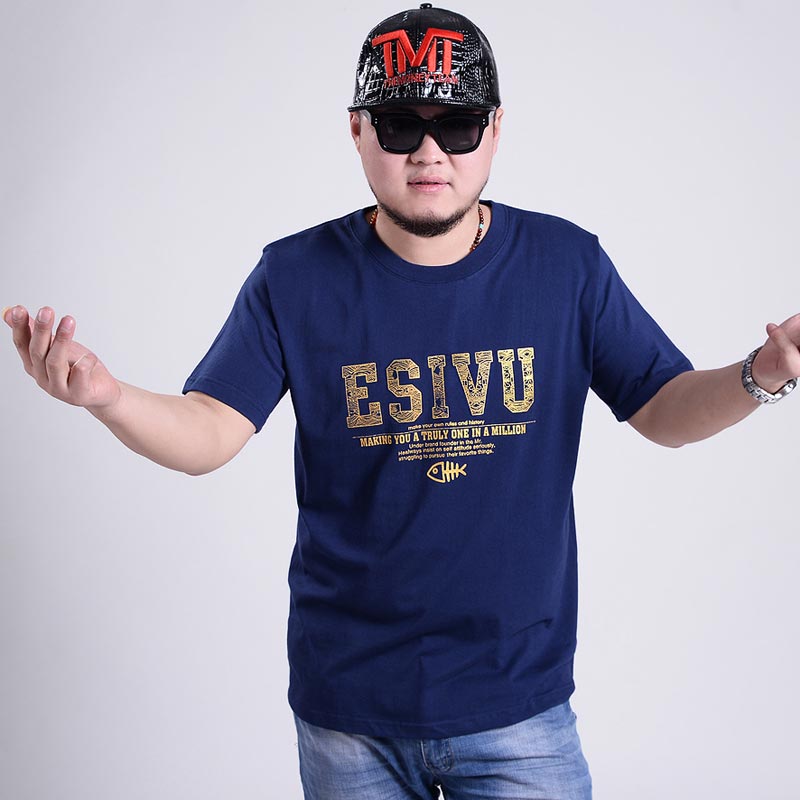 110到320斤可穿纯棉男短袖t恤衫