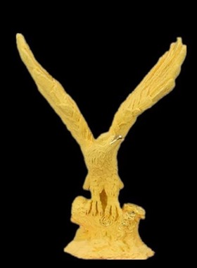 绒沙金开业招财礼品创意礼物老鹰工艺品摆件大鹏展翅家居用品装饰