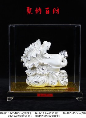 纯银白菜摆件办公室家居装饰品