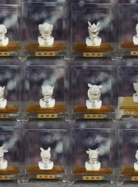 十二生肖银兽首摆件纯银鼠牛虎兔龙蛇马羊猴鸡狗猪圆明园全套礼品