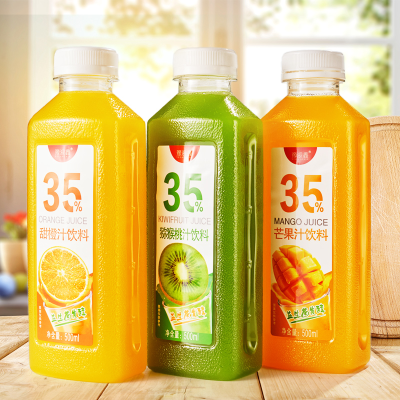 猕猴桃橙汁芒果汁15瓶500ml