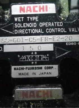 日本不二越NACHI电磁阀SS-G01-E3X-BR-C1-9619J 包邮现货