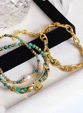 英国cherry kittyins淡水珍珠手链复古手工串珠不易掉色轻奢叠戴