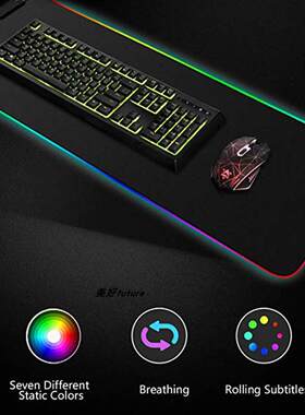 Luminous Gaming Mouse Pad RGB Oversized Glowing Keyboard mat