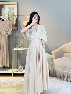 Французский темперамент дамы новые высокоскоростные Чувство класса освежающий тонкая модель Марля платье сын элегантный белый цвет