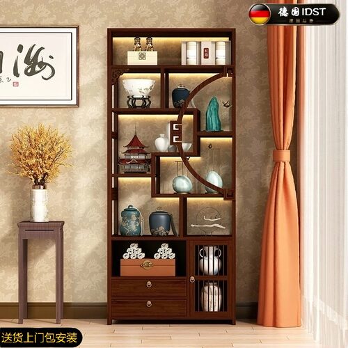 德国精工茶具置物架茶叶展示架家用陈列架德式博古架多宝阁茶壶架