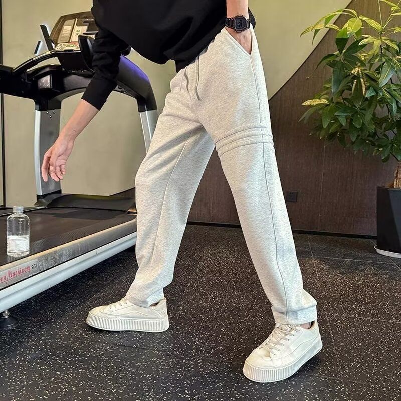 奥派鲨休闲裤男士2025秋冬季新款宽松百搭束脚哈伦运动潮牌长裤子