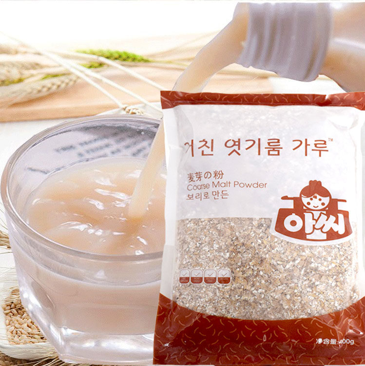 韩式粗麦芽粉 新娘子大麦芽粉 酿造韩国米汁原料 做米汁用400g