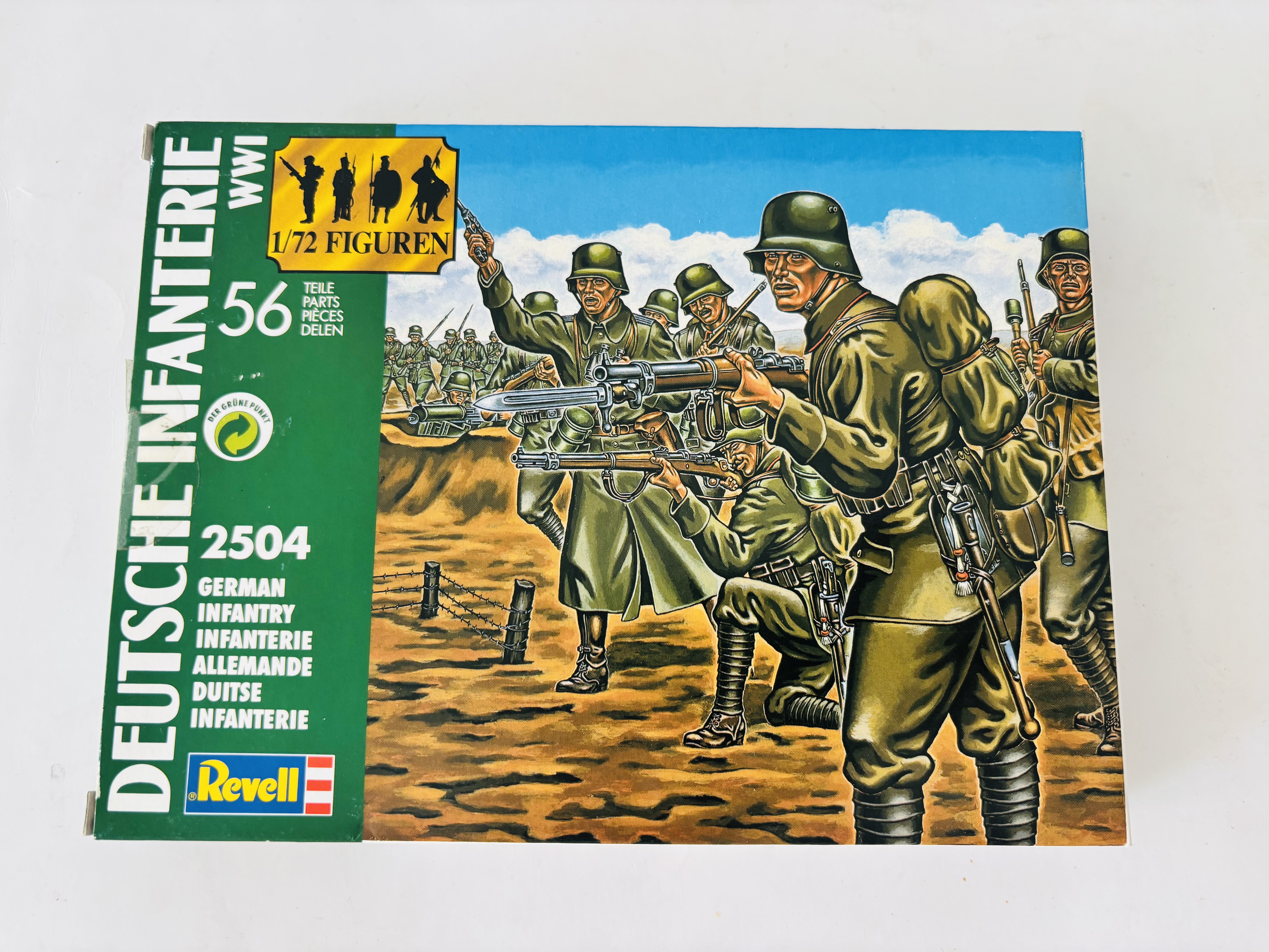 Revell 1/72 2504 一战德国步兵模型 德械师 士兵模型 绝版模型