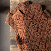 照本堂 棉麻男装 冬季 菱格棉马夹高档新中式 上衣M12363 新款