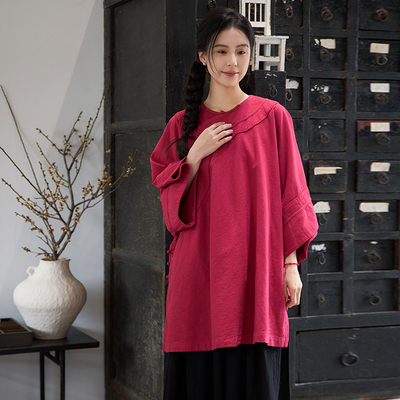 照本堂2025秋季新款棉麻女装