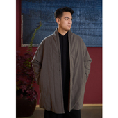 照本堂 2025冬季 新款 棉服男棉麻15支国风新中式 保暖棉衣M12612