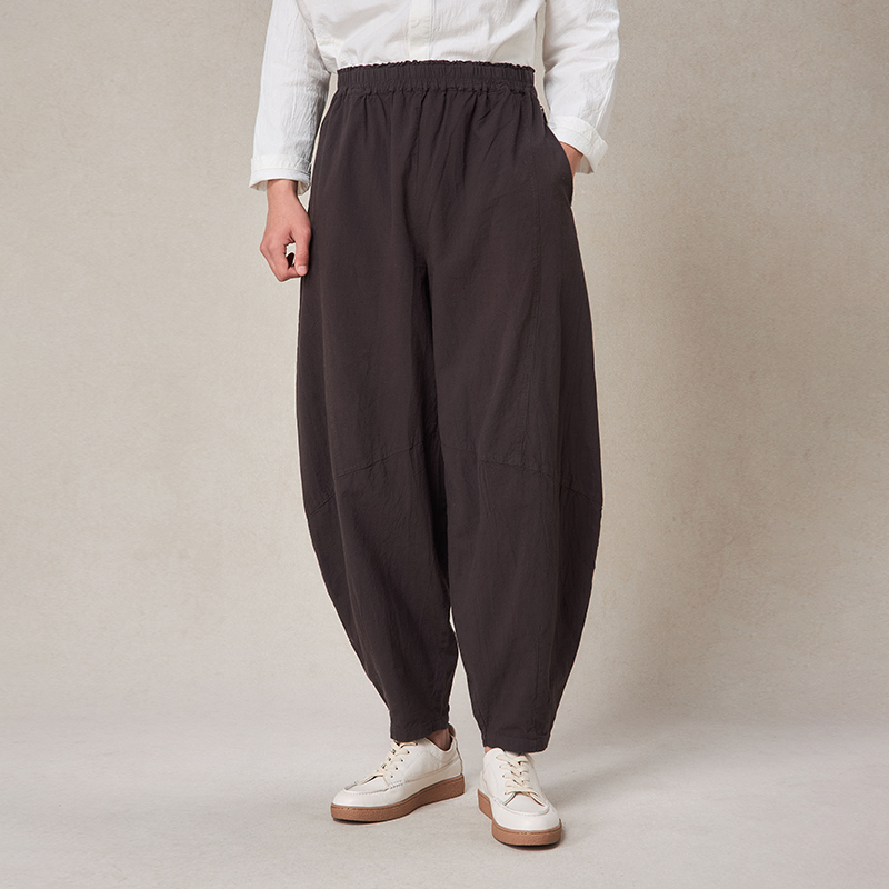 照本堂中国风宽松休闲舒适长裤