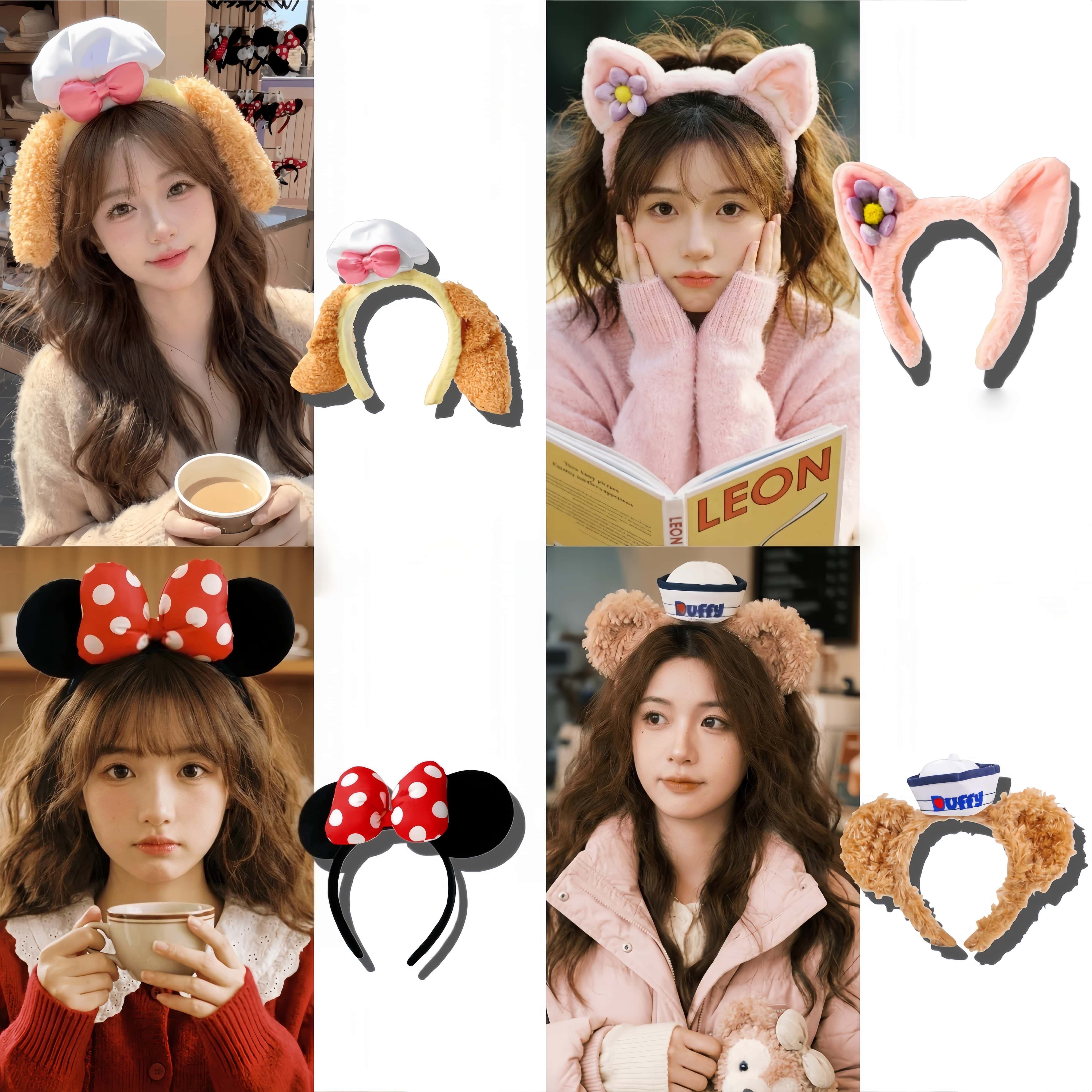 饼饼厨师帽发箍粉色蝴蝶结头箍女孩迪士尼氛围感头饰游园拍照装备,饰品/流行首饰/时尚饰品新,发饰,淘宝优惠券,粉丝福利购,淘宝优惠卷