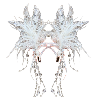 超仙蝴蝶流苏发饰女童古风汉服发夹儿童水晶演出发卡森系公主头饰