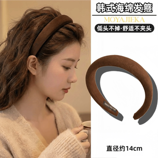 2026年新款女士韩式高颅顶发箍显脸小高级感海绵头箍高端发卡头饰