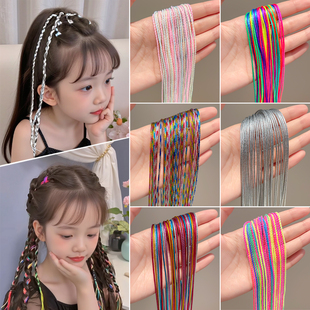 儿童编发彩绳头绳彩色丝带小女孩街舞表演走秀彩带女童脏脏辫发绳
