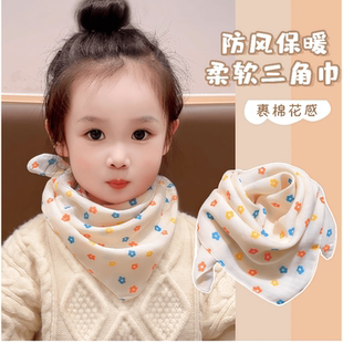 婴儿围巾2025新款小月龄女宝宝围脖婴幼儿护颈脖套外出防风小丝巾
