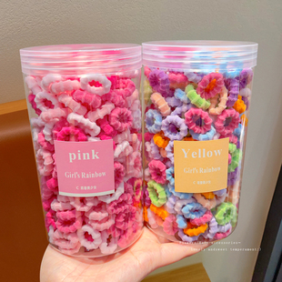 儿童毛巾发圈彩色耐用弹力发绳不伤发宝宝小号头绳女童橡皮筋发饰