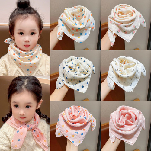 摩芽婴幼儿柔软亲肤三角巾围巾