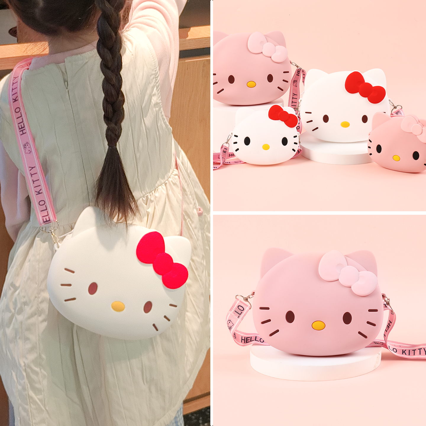 Kitty猫儿童包包可爱单肩斜挎包