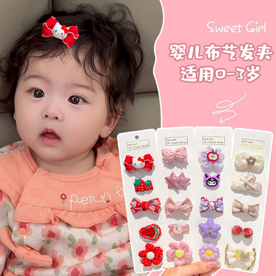 宝宝发夹可爱蝴蝶结碎发夹