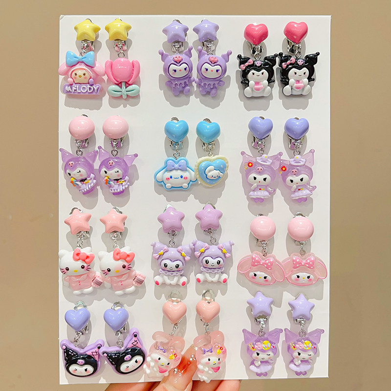 小女孩耳环生日礼物演出饰品耳饰