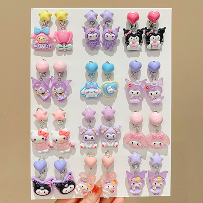 小女孩耳环生日礼物演出饰品耳饰